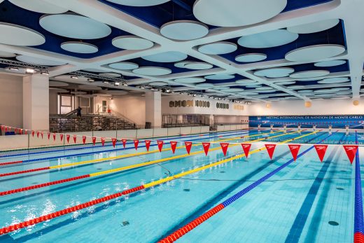 300 places installées à l&#8217;occasion 43e édition du Meeting International de Natation de Monaco
