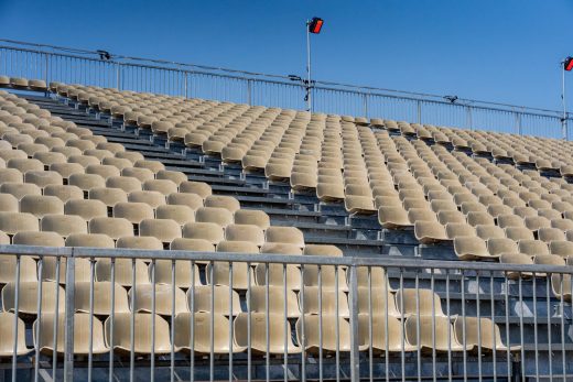 Tribunes du concert de la Nuit du Son des Guitares de Fréjus
