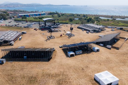 Tribunes du concert de la Nuit du Son des Guitares de Fréjus