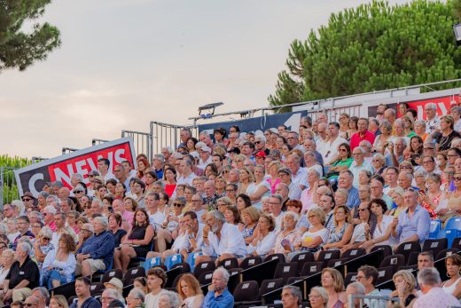 Les tribunes du célèbre Jazz à Juan