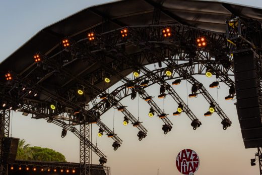 Les tribunes du célèbre Jazz à Juan