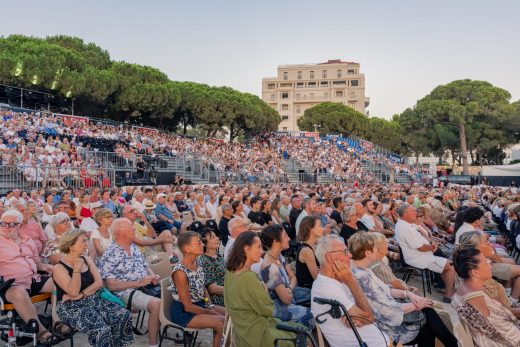 Les tribunes du célèbre Jazz à Juan